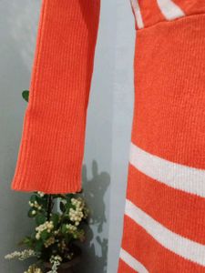 Orange And Cream Dress