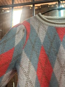 Argyle Pattern Sweater