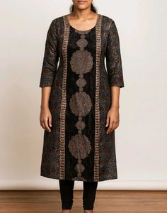 Pure Ajrakh velvet kurti