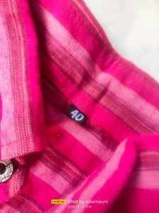Combo Pink &amp; Green Colour Shirts 40size