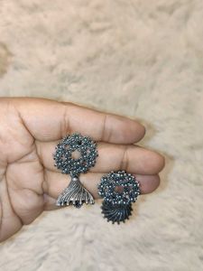 Floral Jhumka Earrings