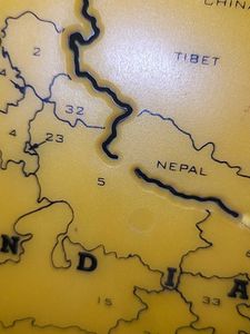 Stencil Omega India Map