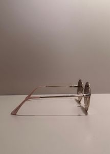 MINISO round rose‑tinted sunglasses