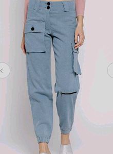 Blue Cargo Pants