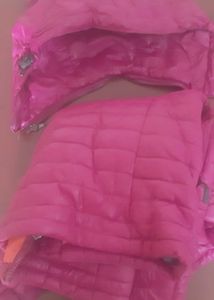 Pink Puffer / Quilted Jacket for winter