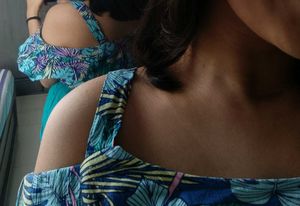 Tropical Print Cold Shoulder Top
