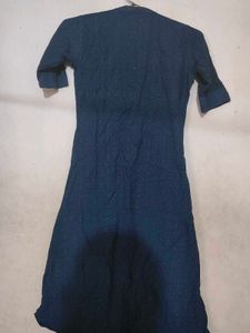 Blue Embroidered Dress