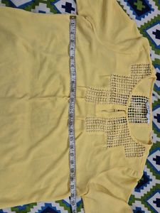 Yellow Office Wear Top