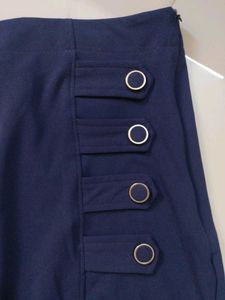 Navy Pencil Skirt