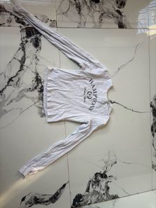 White Long Sleeve Tee