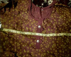 Maroon Kurta Pant Set