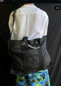 Black messenger bag
