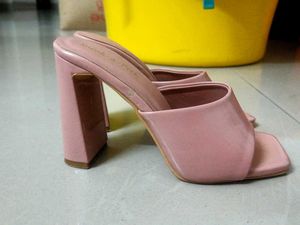 Pink Heel Mules