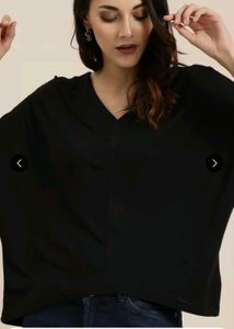 Classy Baggy Black Top