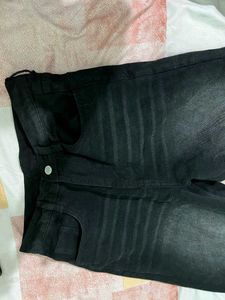 Wide Leg Black Jeans