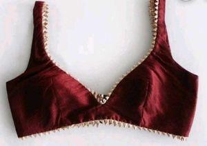 Burgundy Blouse Gold||Navratri Special Blous