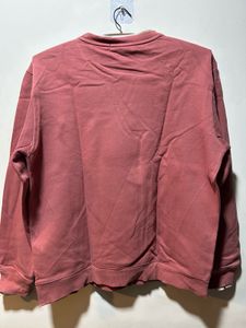 Dusty Rose Layered Neck Sweatshirt