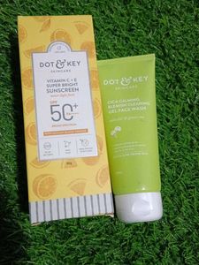 Dot & Key Cica Face Wash & Vitamin C+E Sunscreen
