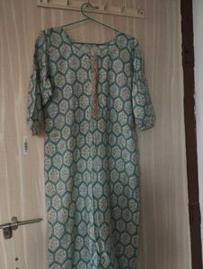 Elegant skyblue 💙Printed Kurta