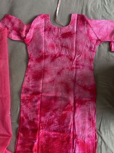 Pink Embroidered Kurta Set