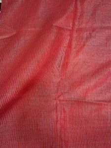 Red Woven Fabric with Gold Border