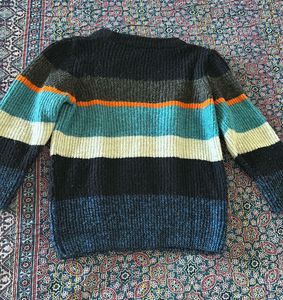 M&amp;S Kids Striped Knit Sweater