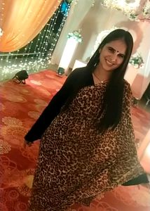 Leopard Print Saree Without Blouse