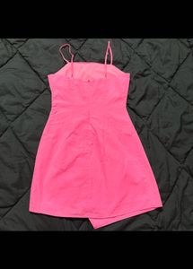 Pink Bodycon Spaghetti Strap Mini Dress