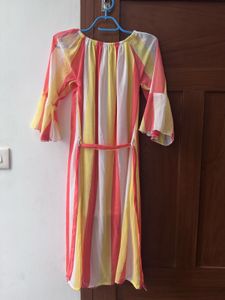 Off Shouldered Dress With Adjustable Waist