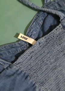 Denim Textured Tank Top