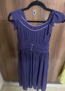 A Beautiful Purple Knee Length Dress