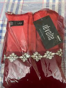 Red Velvet One Piece Dress