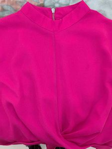 Hot Pink Sleeveless Top