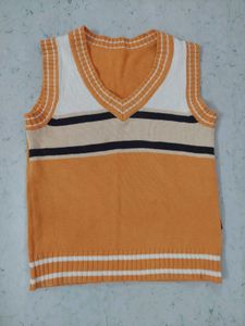 Striped Knit Sweater Vest