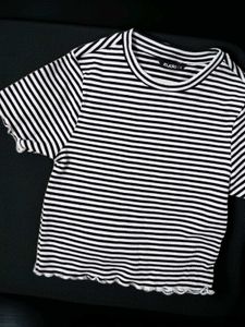 Striped Lettuce Edges New Top (S)