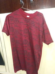 Red Patterned T-Shirt