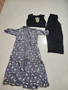 3 Pice Set Black And Gry