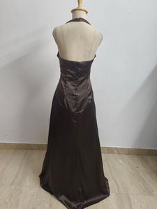 Brown Halter Gown