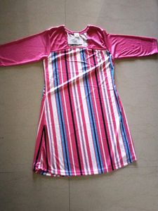 New Pink Striped Top Tunic