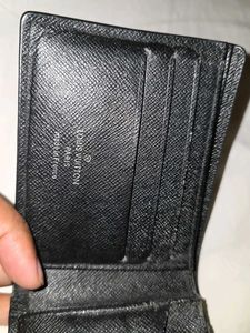 Black Leather Wallet Louis Vuitton