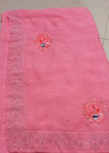 New Saree Pinck Color