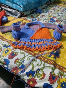 Handmade Sweater And Shoes For Kids