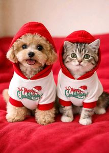 Pet Christmas Hoodie – Small Size (Dog / Cat)