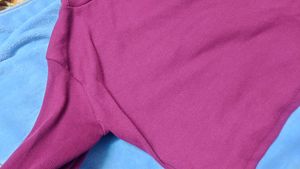 Burgundy purple Long Sleeve Top