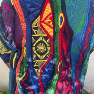 Vintage Coogi x Aklanda 3D Knit Wool Cardigan