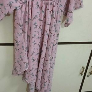 Pink Printed Dress