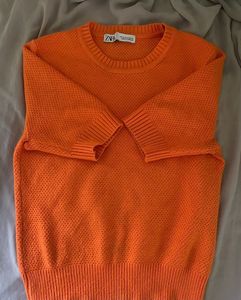 Zara Classic Quarter Sleeve Top