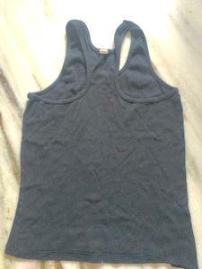 Gray Sleeveless Tank Top