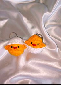 Restocked 8th Time Crochet Chick Keychain 🐣