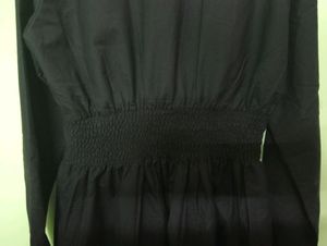SHIRT SHORT DRESS BLACK